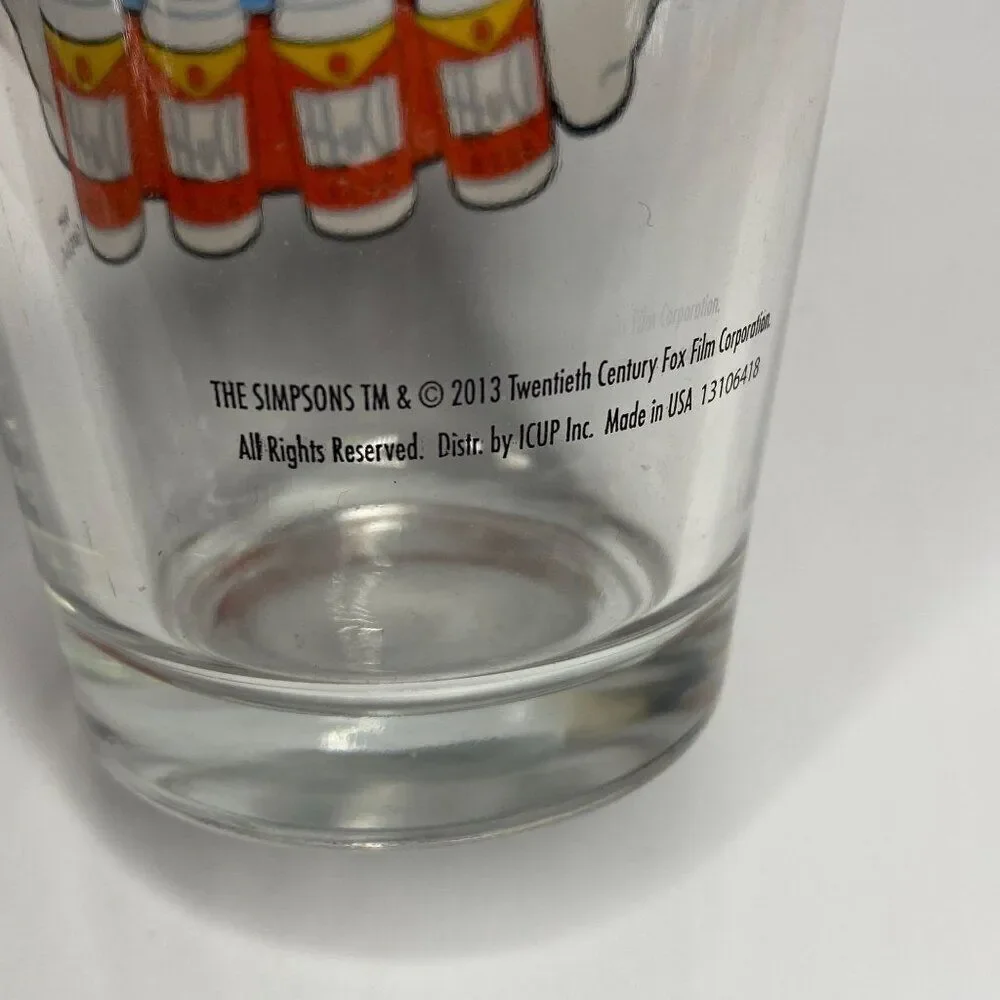 Duff Man The Simpsons Drinking Glass